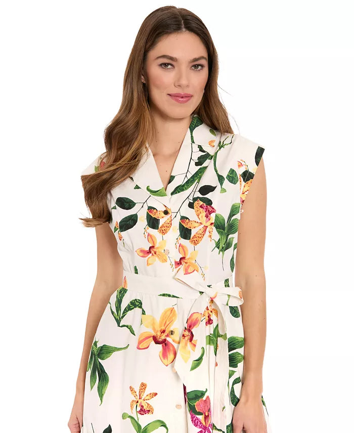 London Times Ruffled Maxi Dress T10304M Wholesale