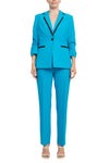 Pant Suit Long Formal Button Pant Suit Azure Black