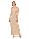 Adrianna Papell AP1E211885 V-Neck Floor-Length Sequin Formal Mermaid/Trumpet