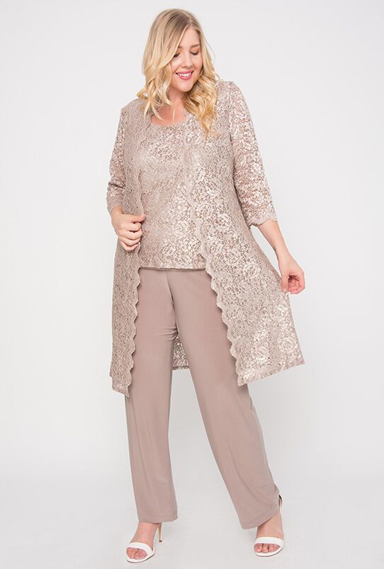 R&M Richards RM1993 Mother of the Bride Long Jacket Pant Suit Wholesale
