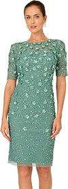 Adrianna Papell AP1E207750 Short Beaded Cokctail Dress