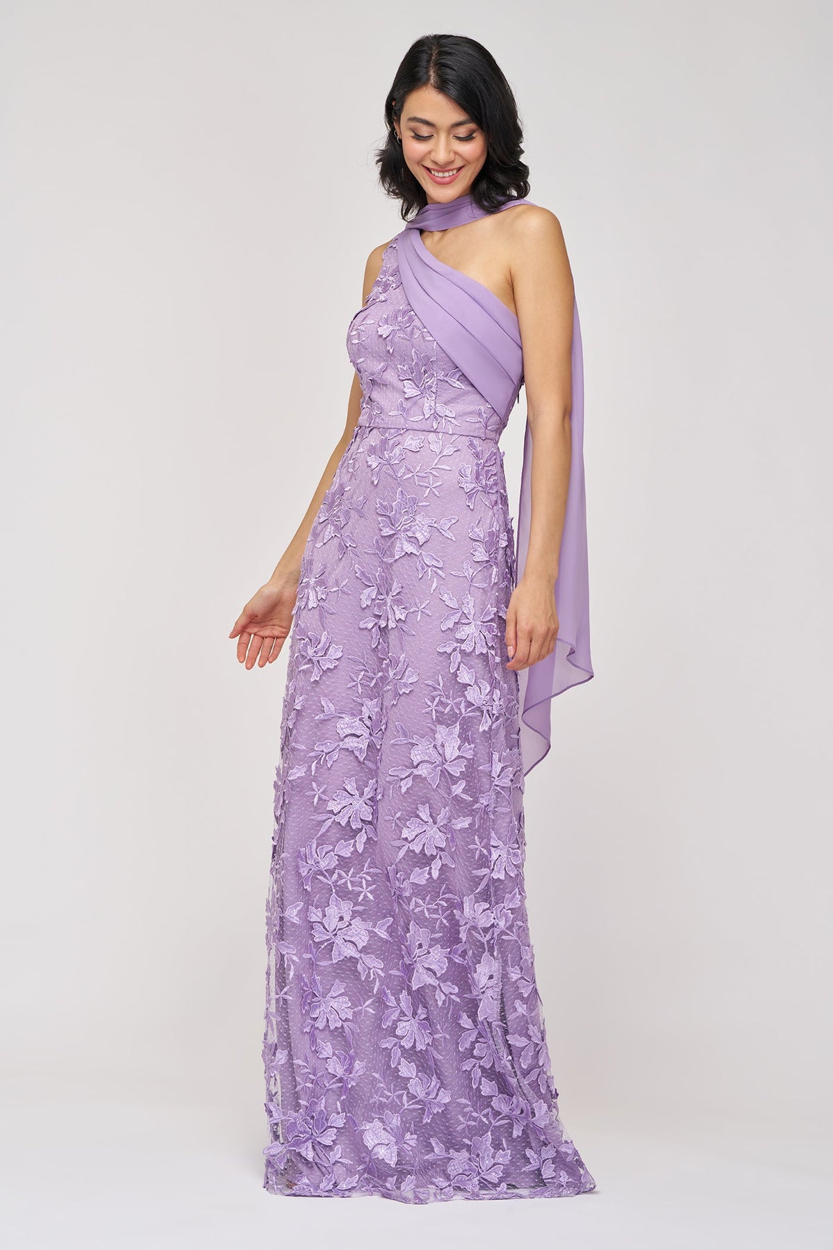 Nola Chiffon Drape Gown JS Collections 86113595 Wholesale