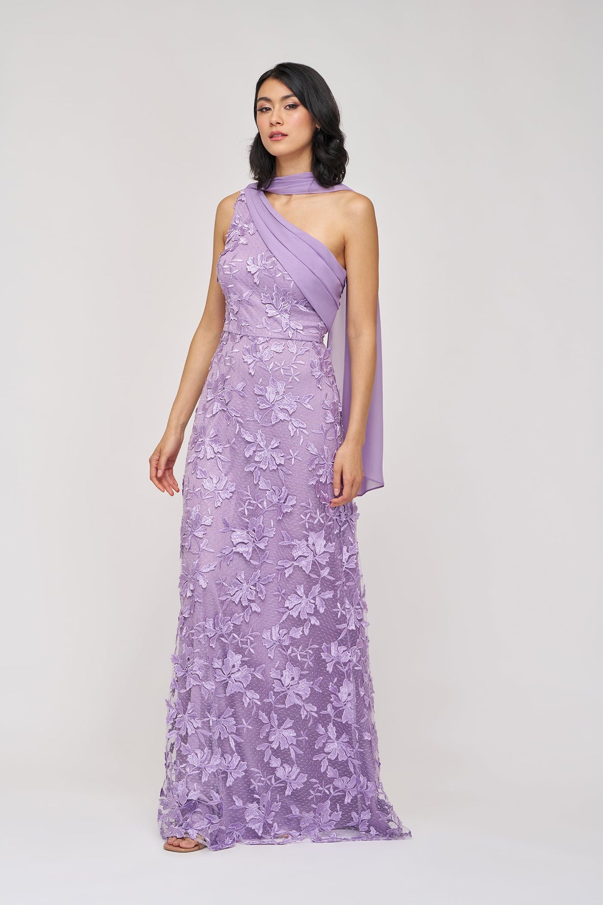 Nola Chiffon Drape Gown JS Collections 86113595 Wholesale