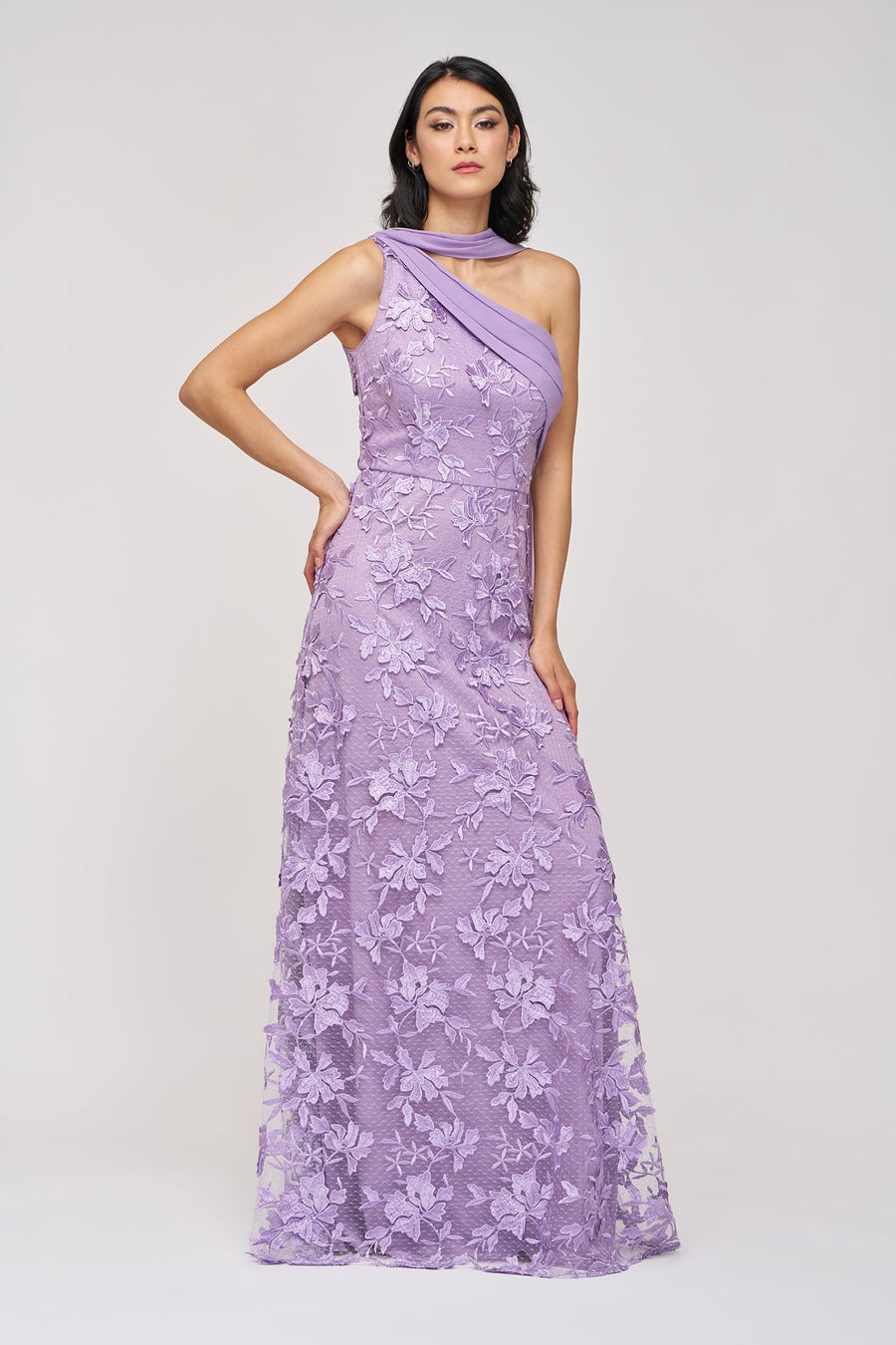Nola Chiffon Drape Gown JS Collections 86113595 Wholesale