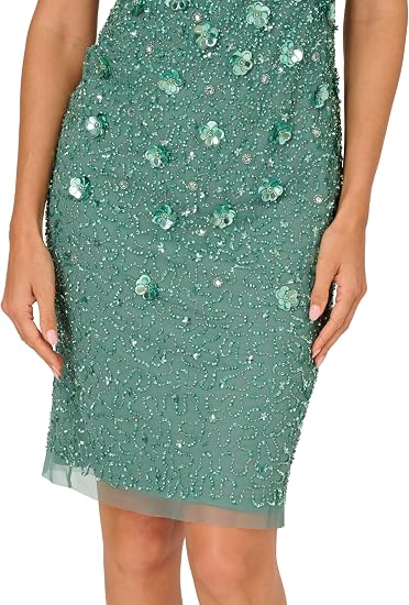Adrianna Papell AP1E207750 Short Beaded Cokctail Dress