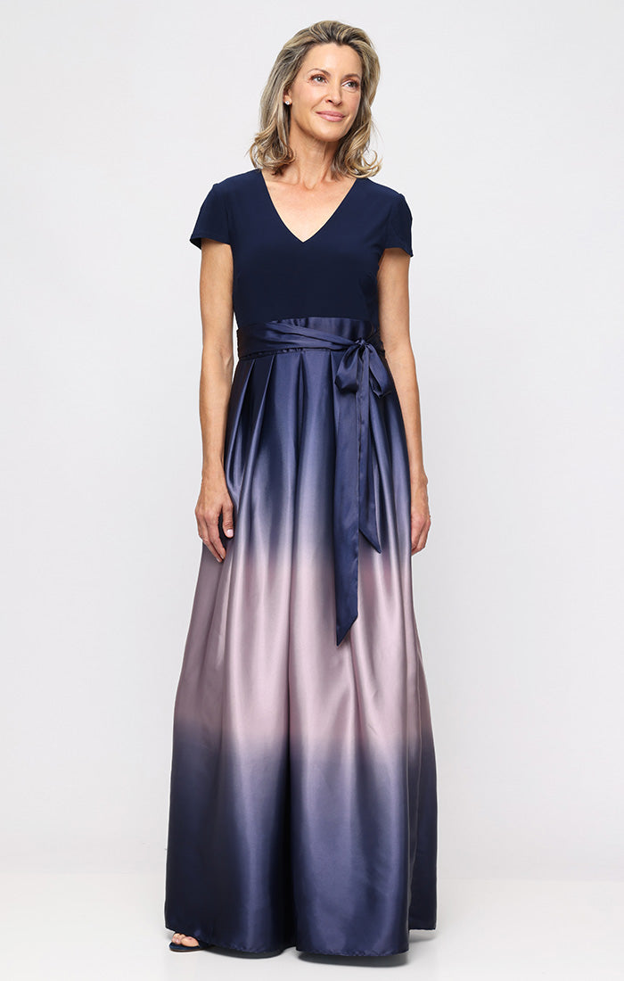 Long Formal A-Line Pleated Dress SL Fashions 9150133 Wholesale