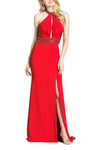 Prom Dresses Fitted Long Formal Beaded Prom Dress Wholesale Red