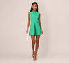 Sleeveless Romper With Peplum Hem
