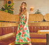 Floral Shirred Cotton Midi Sundress