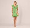 Ruffle Collar Flounce Mini Dress