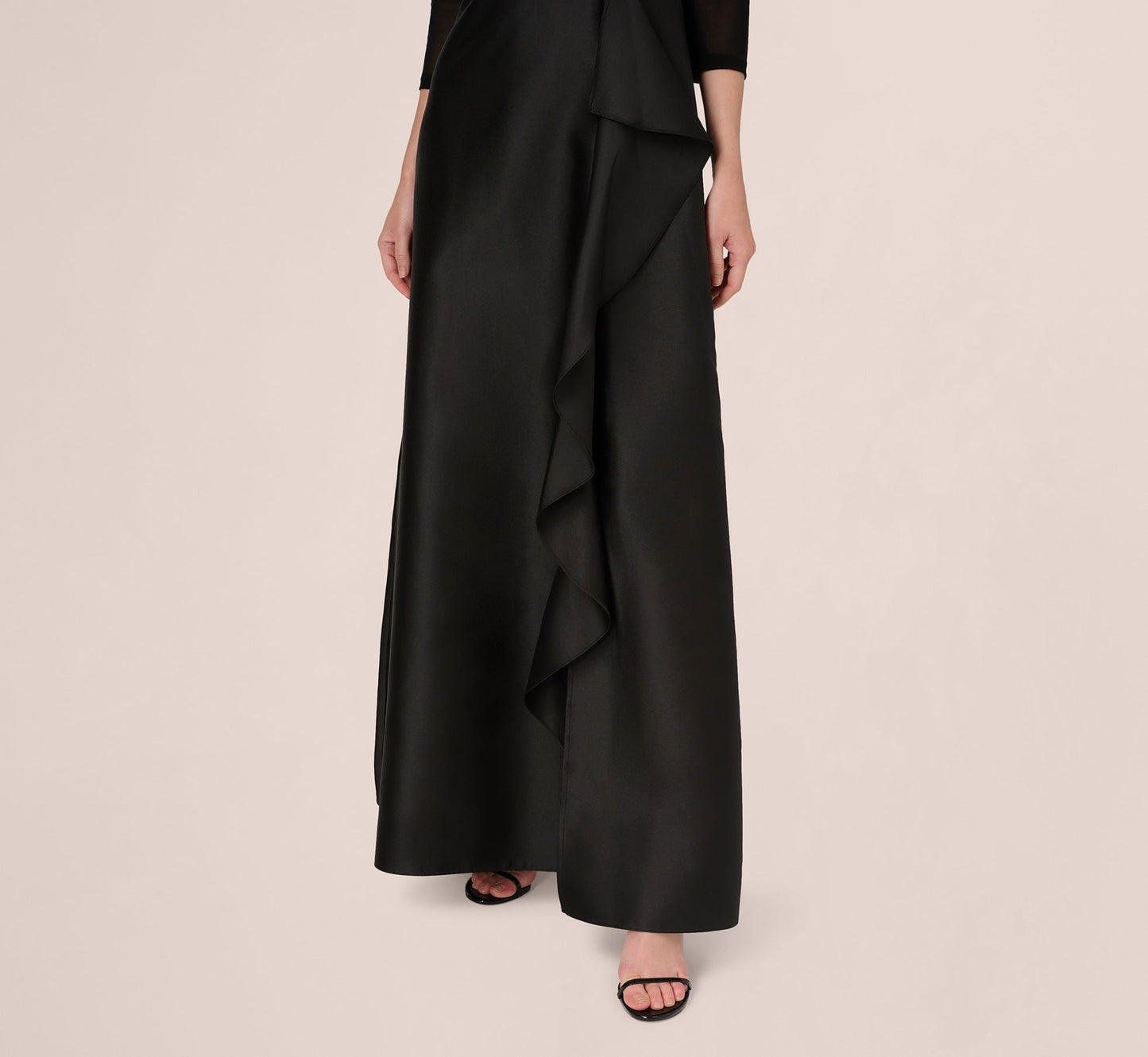 Off-the-Shoulder Floor-Length Satin Occasion A-Line Adrianna Papell AD5E212762
