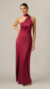 Adrianna Papell ADAE213439 Crimson Haze, full-frame front view