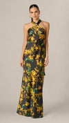 Adrianna Papell 213584 Black Multi, full-length front view