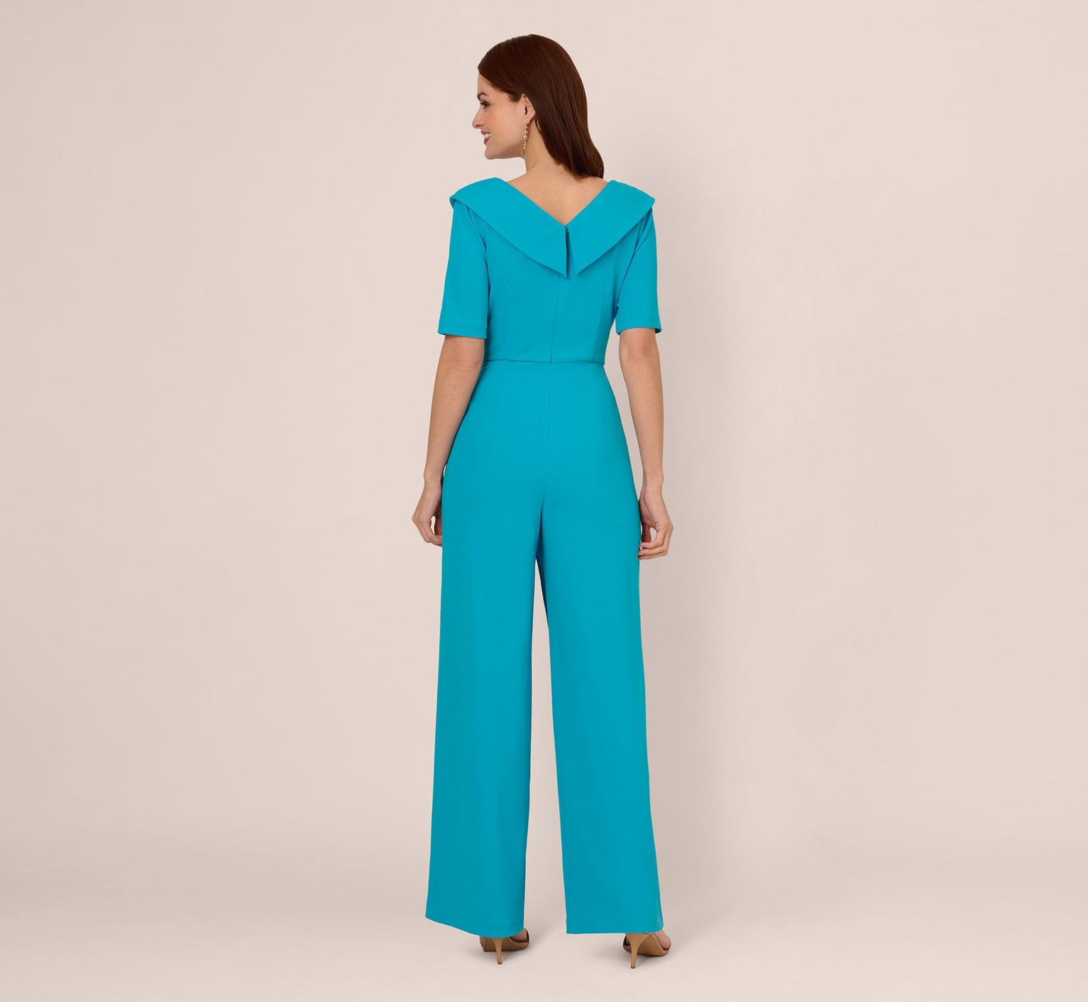 Bateau Floor-Length Crepe Formal Sheath Adrianna Papell AP1D105768