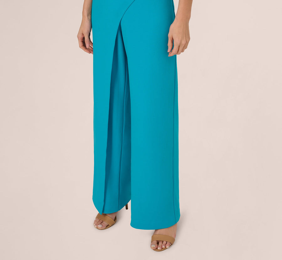 Bateau Floor-Length Crepe Formal Sheath Adrianna Papell AP1D105768