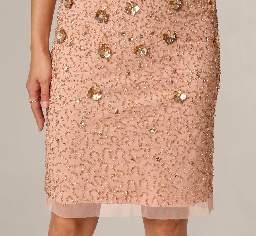 Adrianna Papell AP1E207750 Short Beaded Cokctail Dress