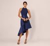 Crepe Combo Taffeta Dress