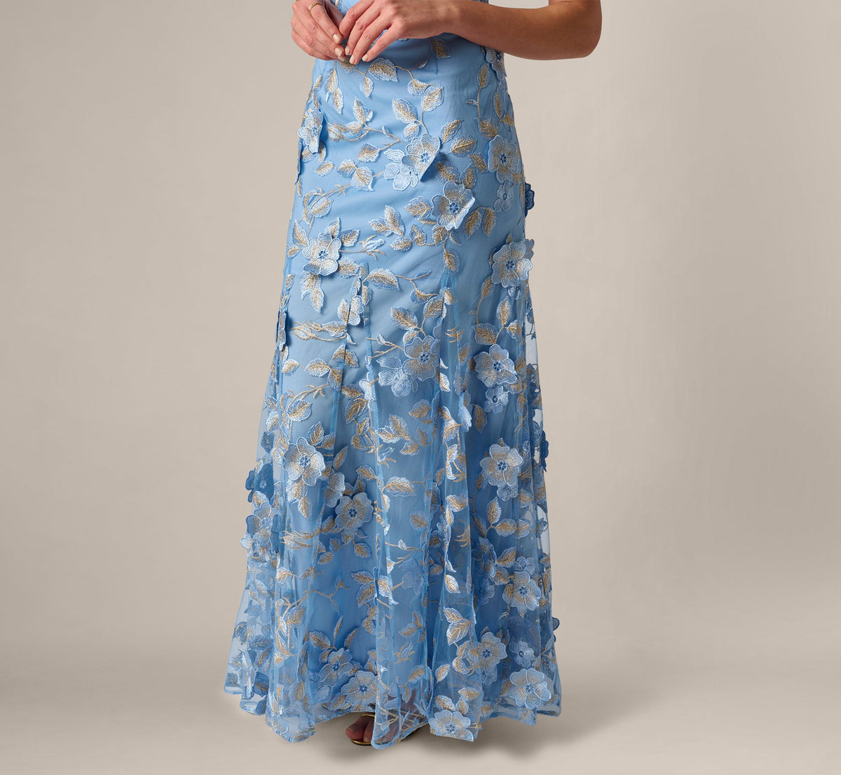 Adrianna Papell AP1E211758 Light Blue/Gold lifestyle view