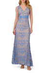 Formal Dresses Long Formal Floral Lace Evening Dress Wholesale Peri Blue