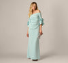 Off-the-Shoulder Floor-Length Scuba Formal Mermaid Adrianna Papell AP1E211975