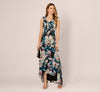 V-Neck Floor-Length Chiffon Occasion Fit & Flare Adrianna Papell AP1E212185