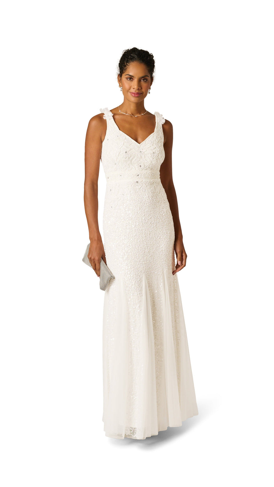 Beaded Godet Mermaid Gown Adrianna Papell 212746 Wholesale