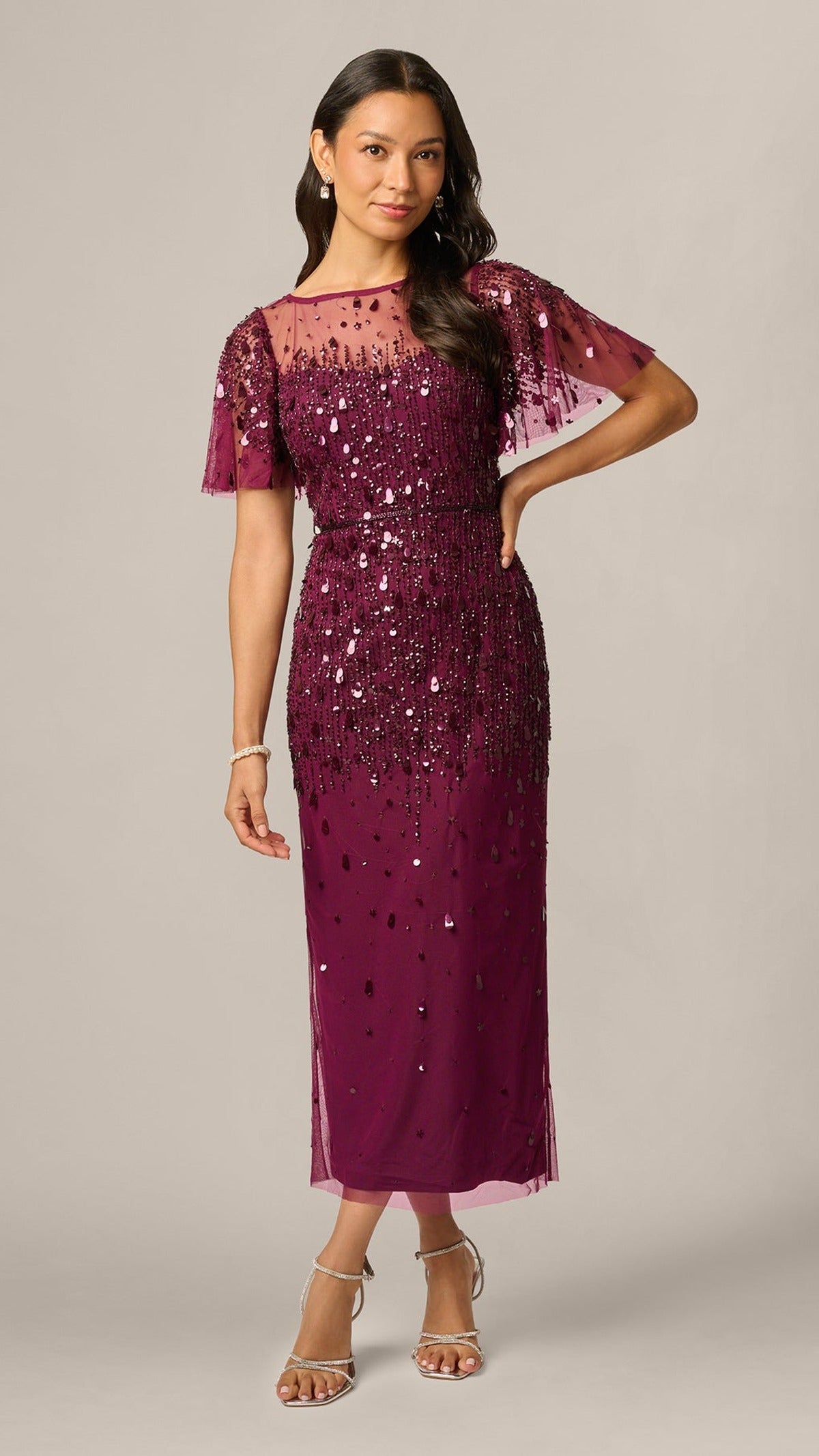 Adrianna Papell AP1E213241 Bordeaux, Primary front view