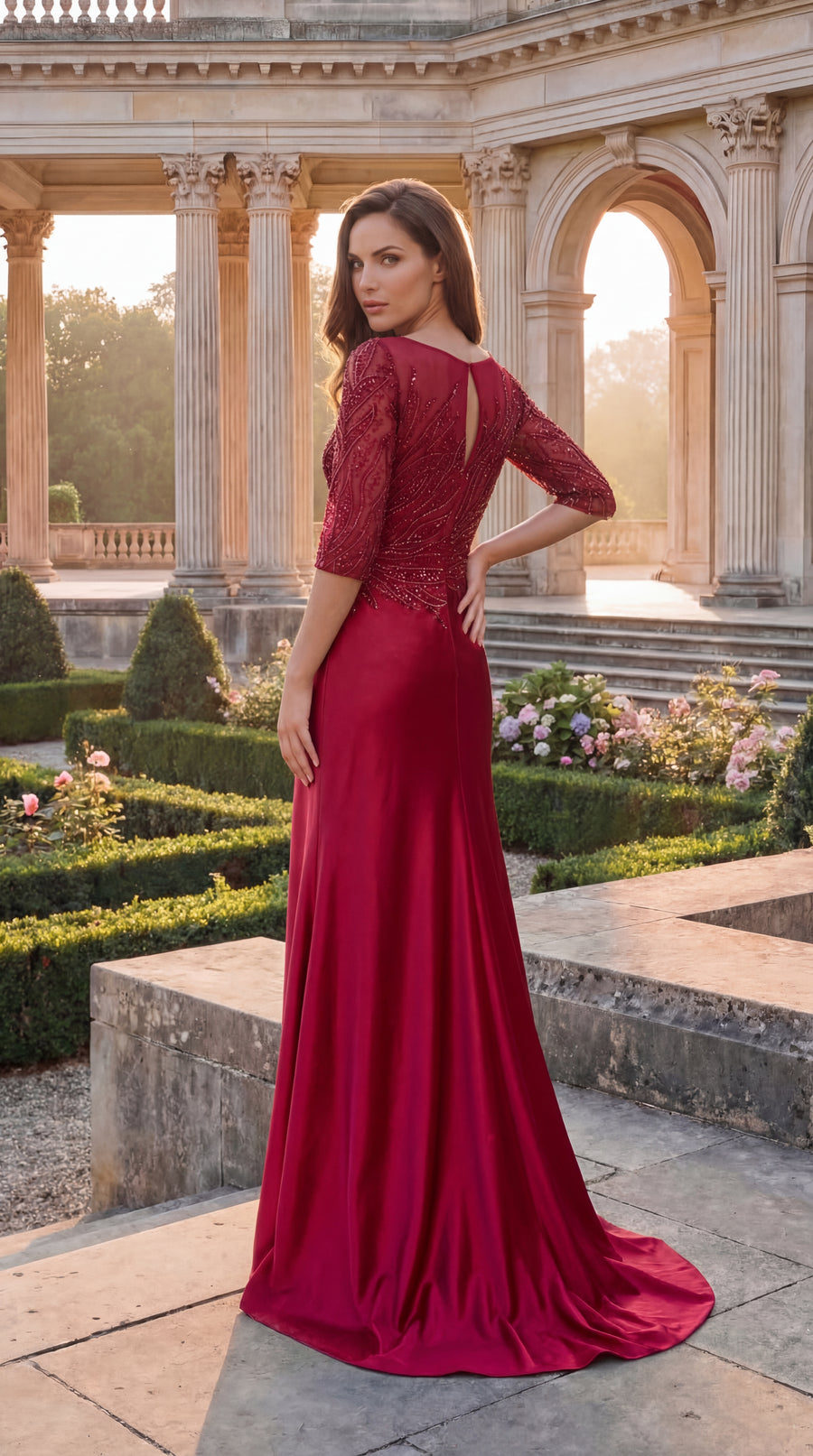 Long Sleeve Formal Mother Of The Bride Dress Wholesale
