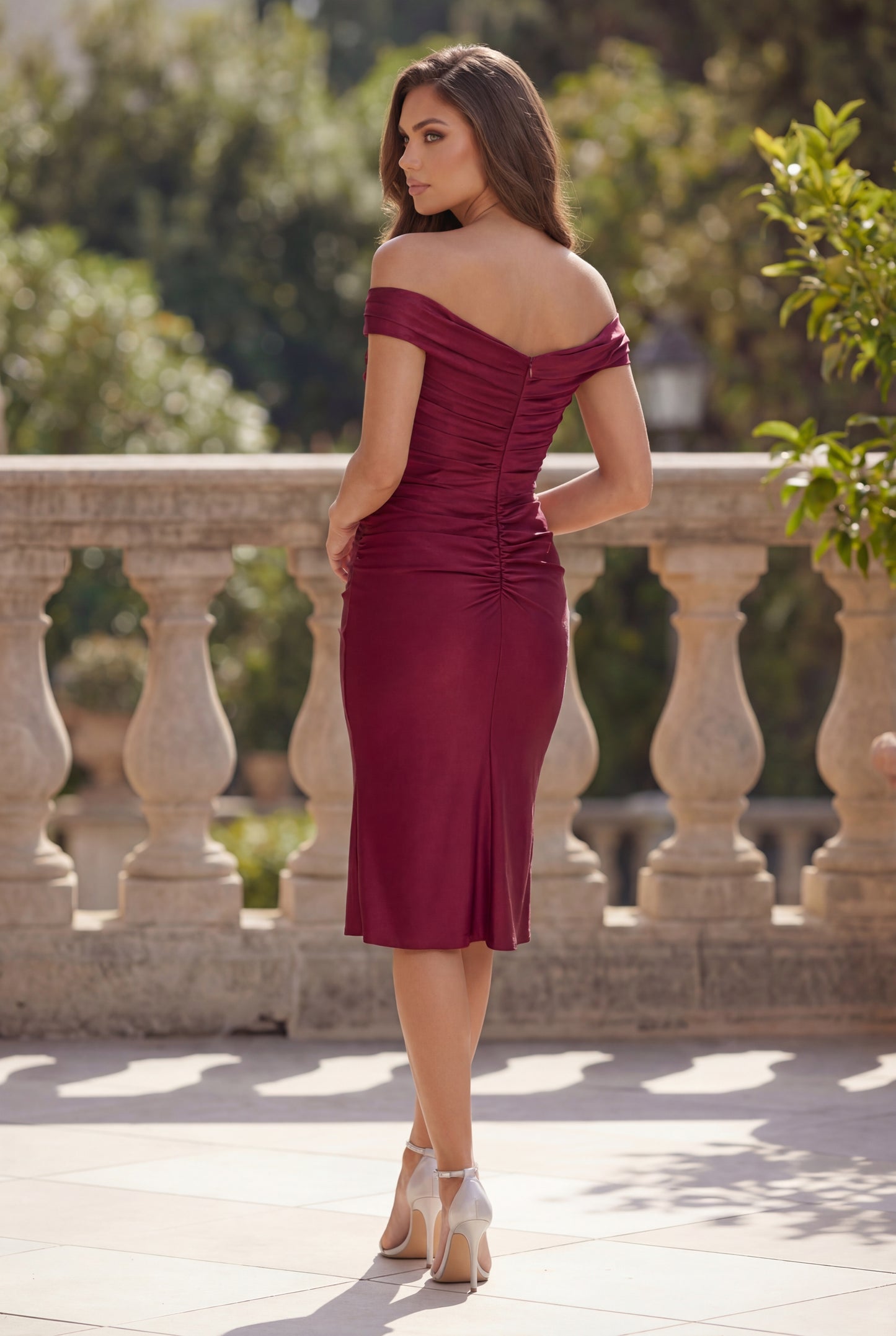 Short Stretch Ruching Formal Cocktail Dress Wholesale