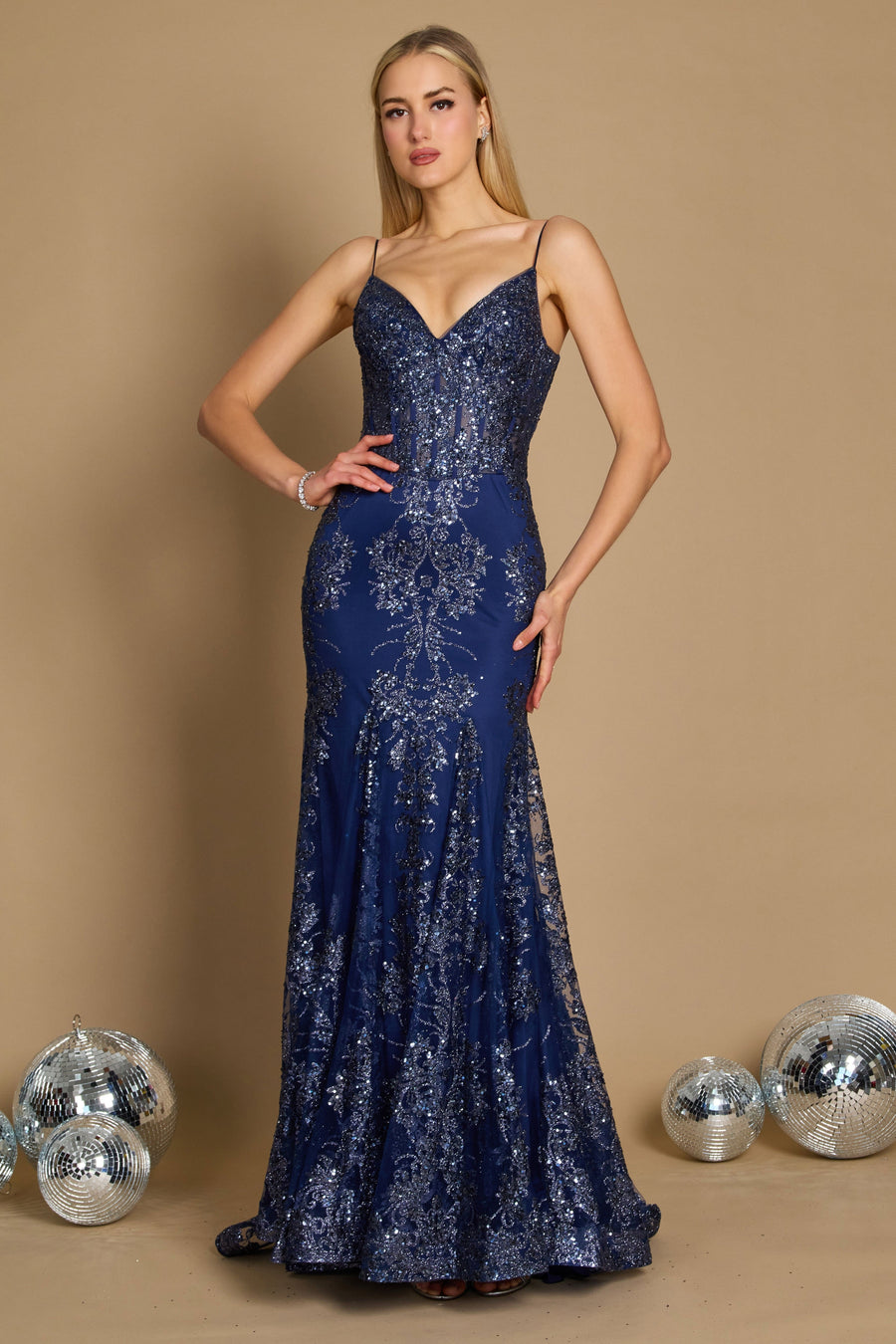 Fitted Corset Long Formal Prom Dress Wholesale