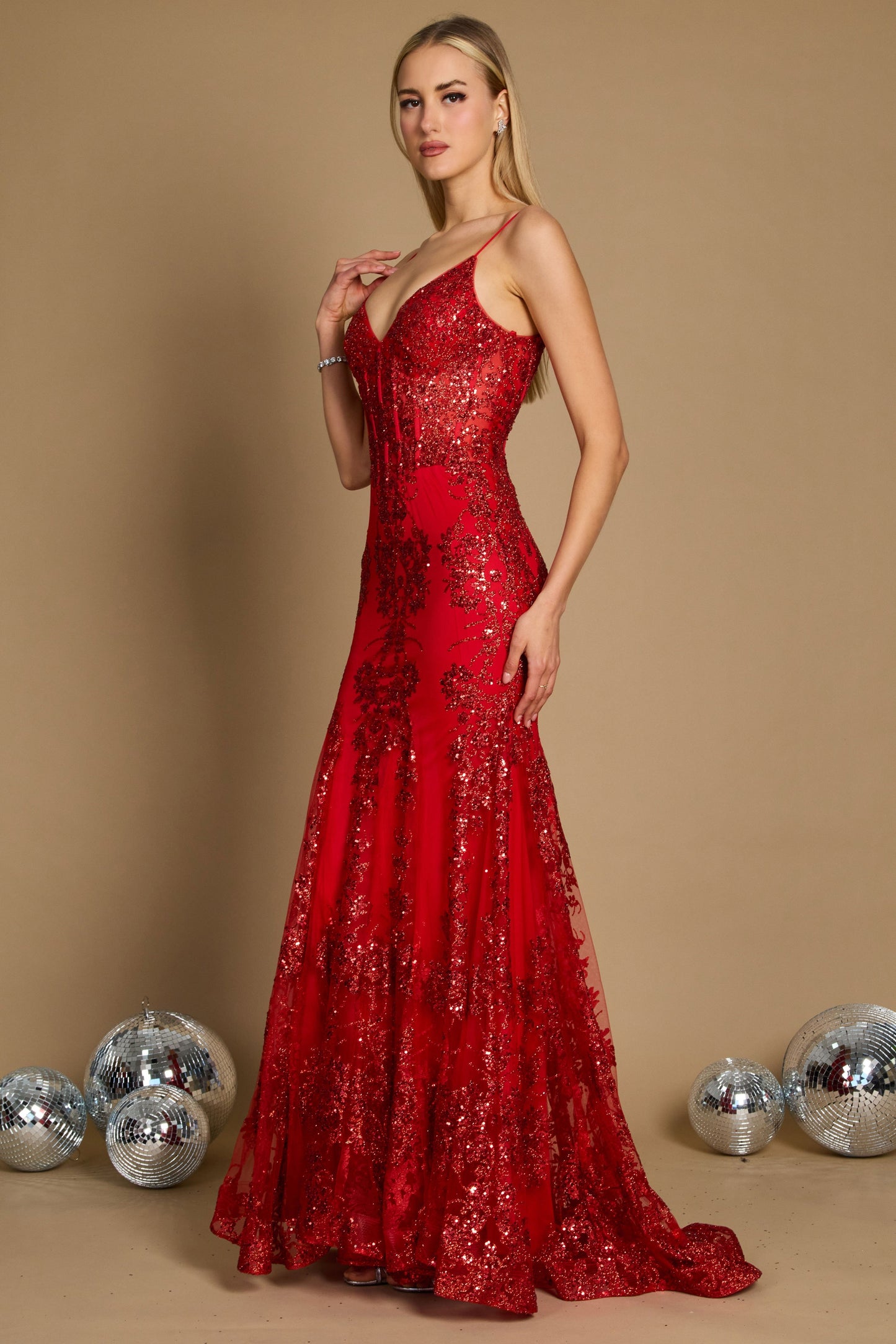 Fitted Corset Long Formal Prom Dress Wholesale