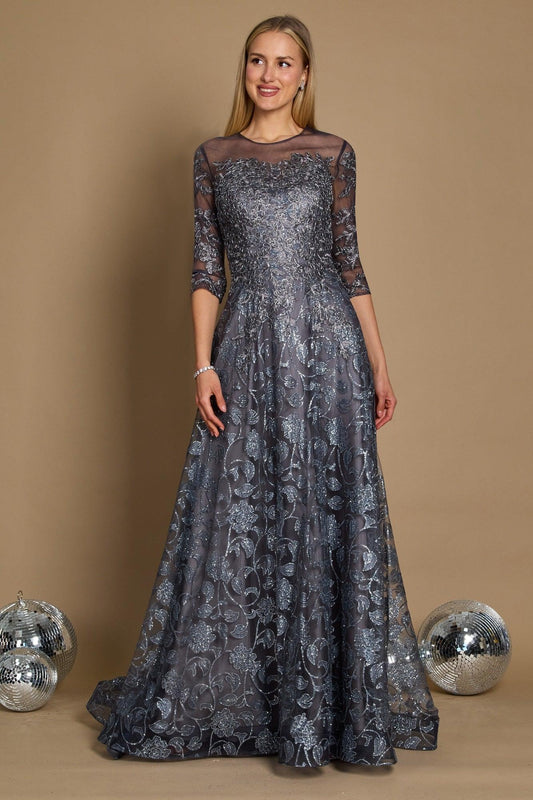 Long Formal Lace Evening Dress Wholesale