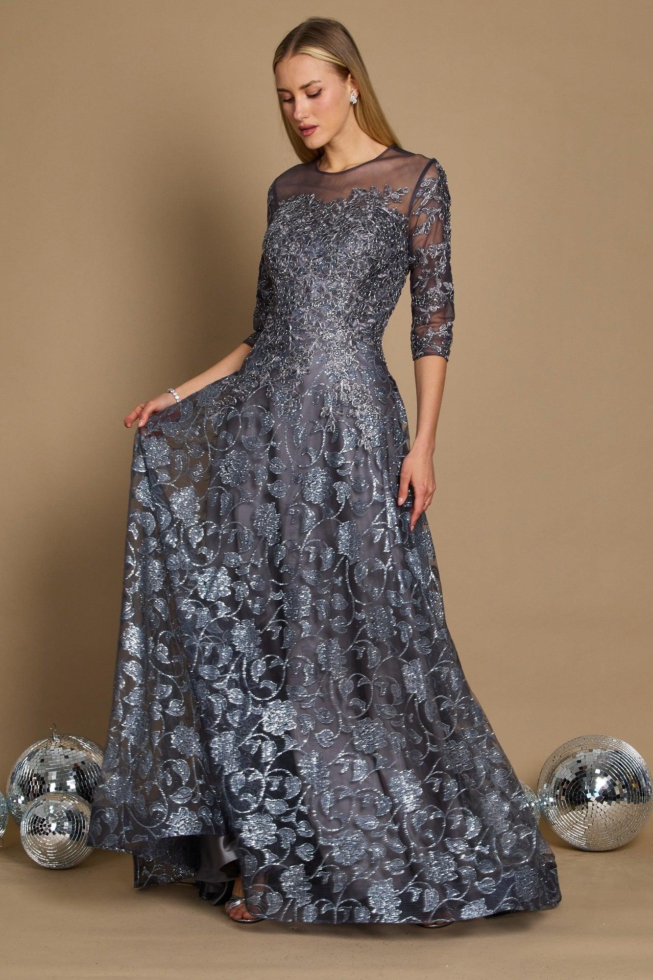 Long Formal Lace Evening Dress Wholesale