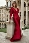 Long Sleeve Formal Fitted Evening Dress Wholesale