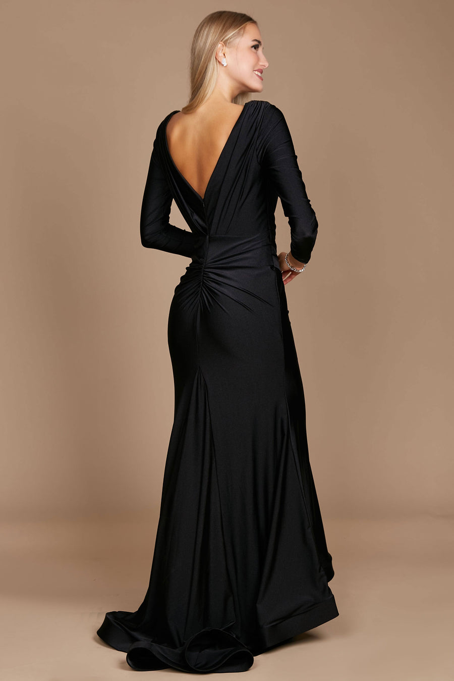 Long Sleeve Formal Fitted Evening Dress Wholesale