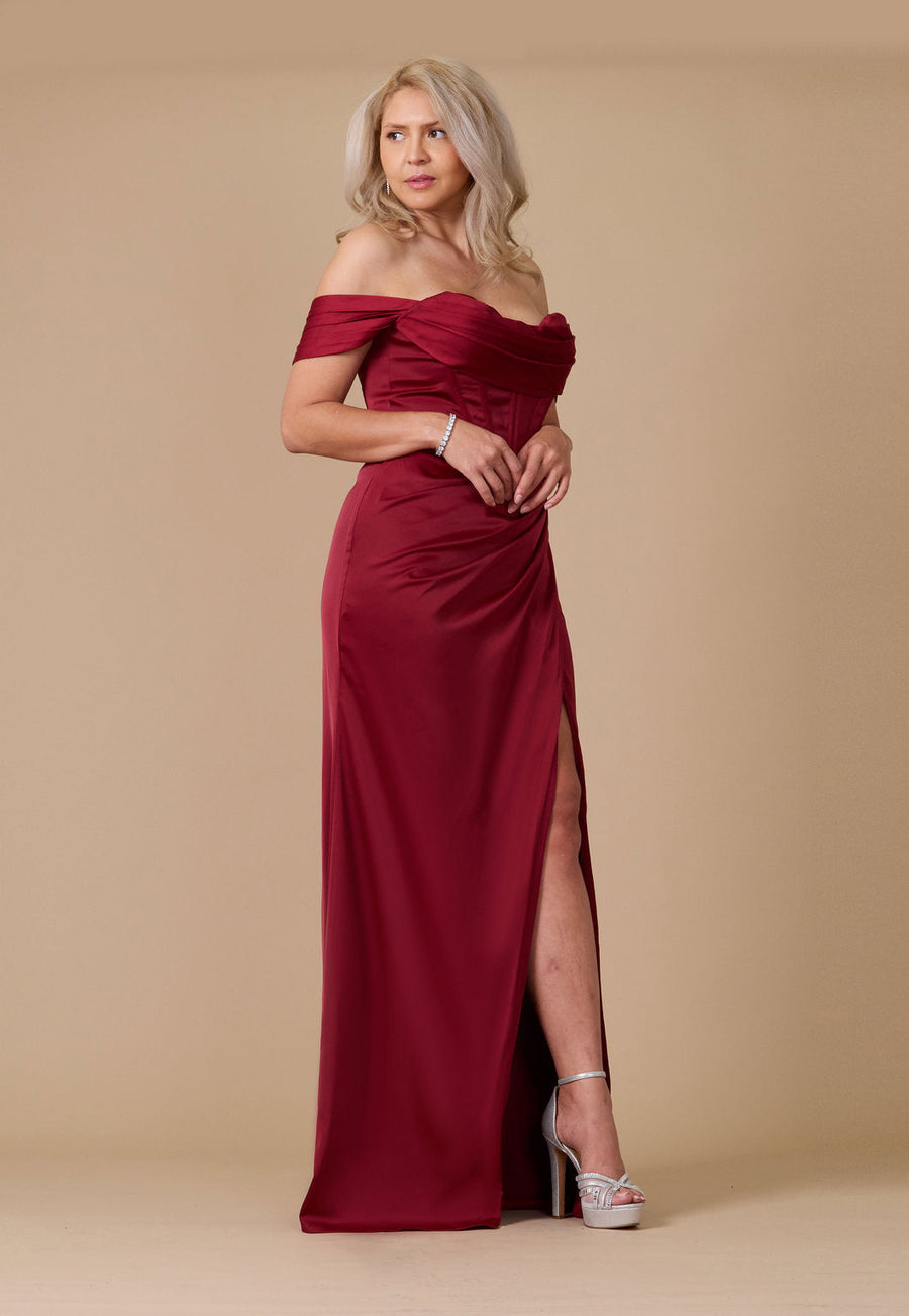 Corset Satin Formal Evening Dress Wholesale