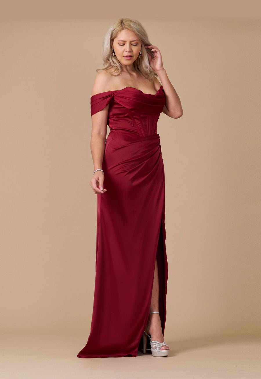 Corset Satin Formal Evening Dress Wholesale