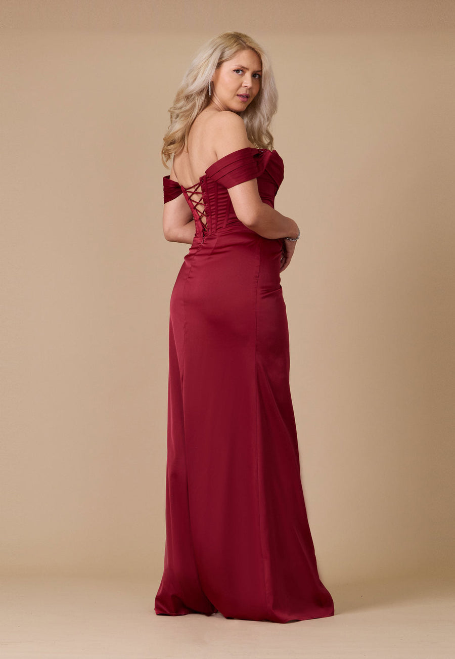 Corset Satin Formal Evening Dress Wholesale