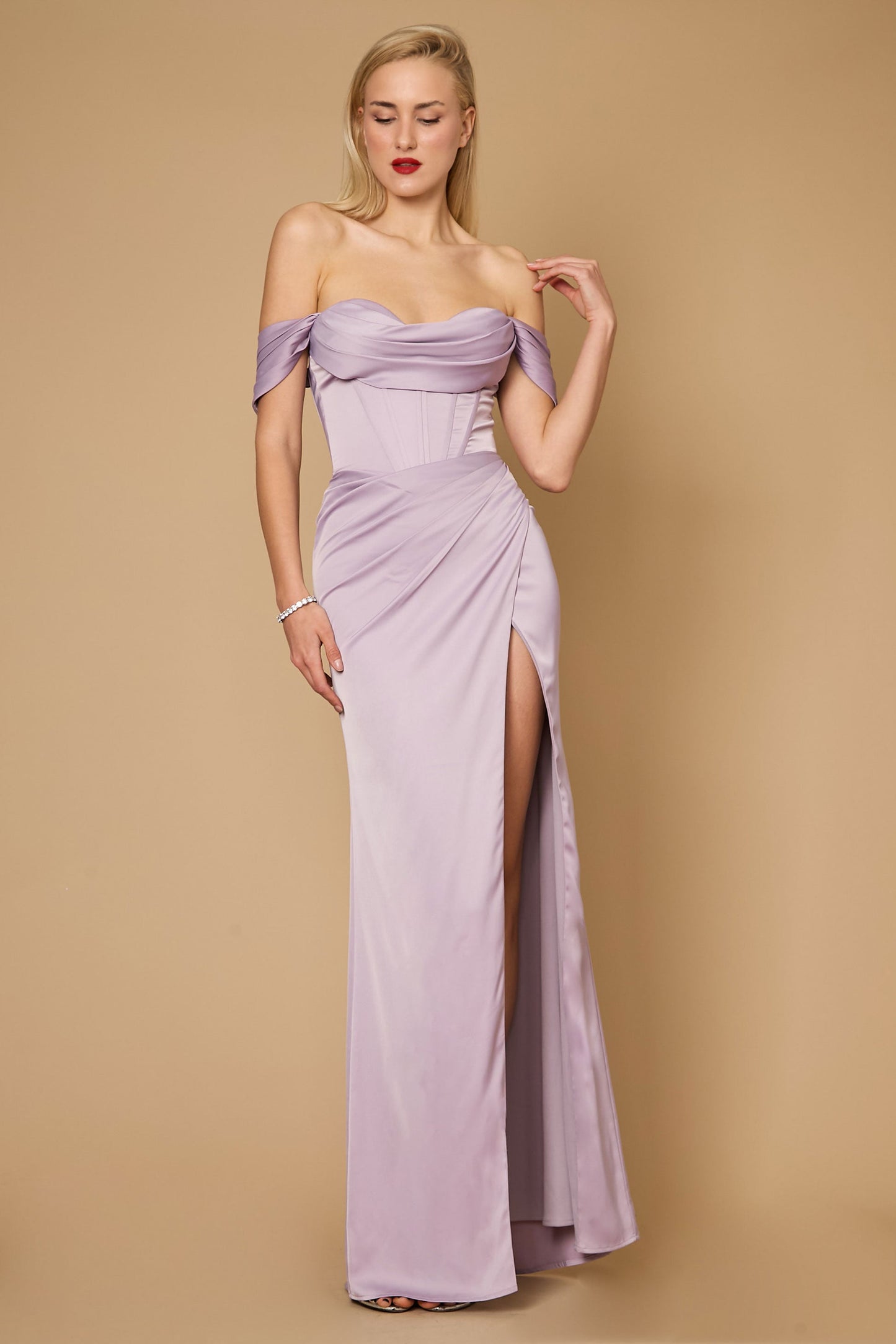 Corset Satin Formal Evening Dress Wholesale