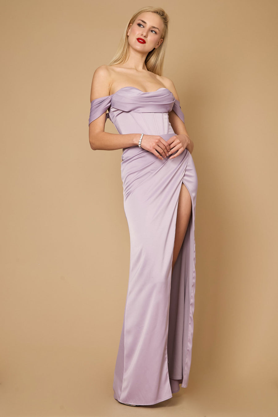 Corset Satin Formal Evening Dress Wholesale