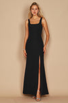 Long Formal Square Neckline Evening Dress Wholesale