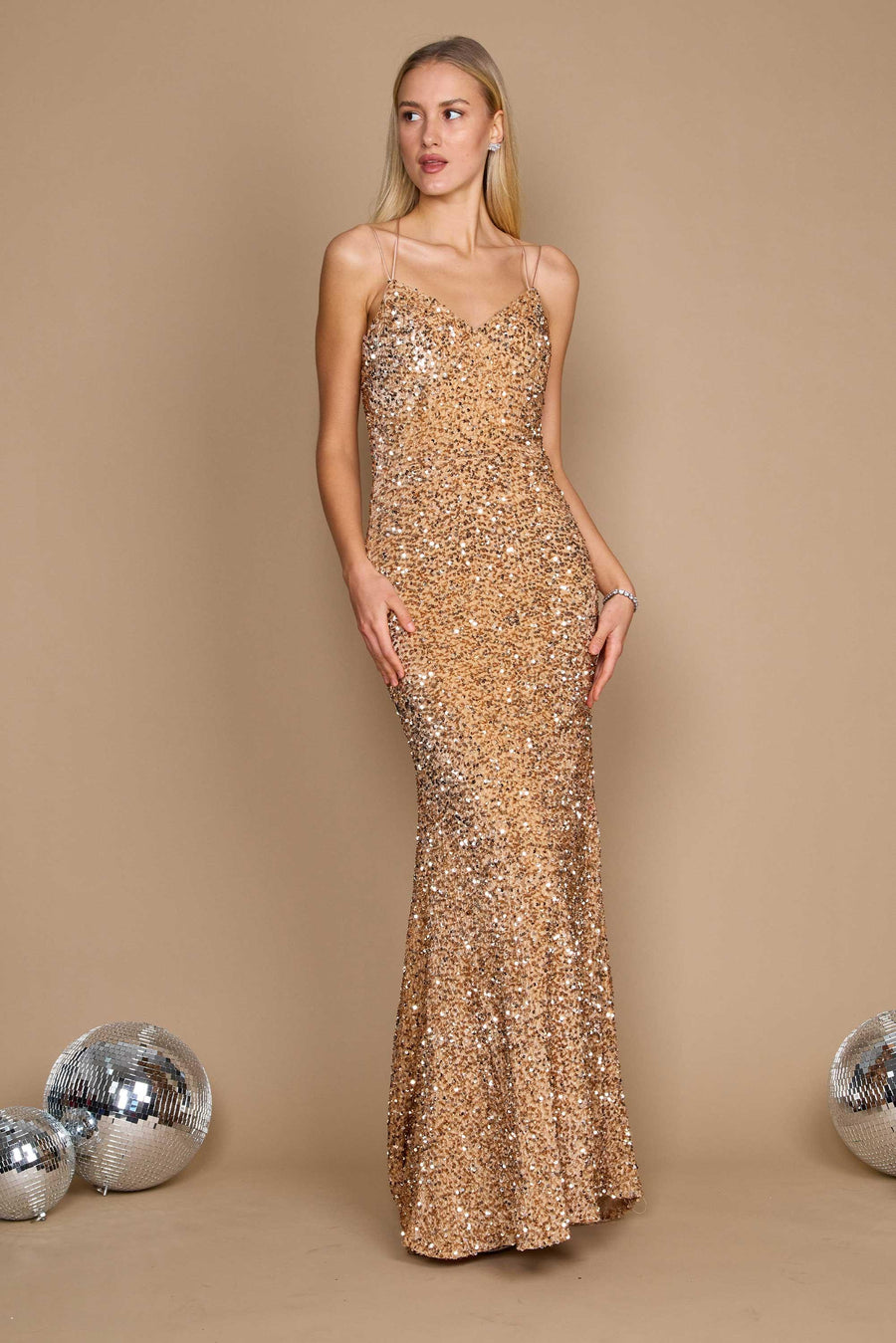 Long Full Sequins Formal Prom Dress Wholesale