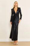 Long Sexy Semi Formal Metallic  Dress Wholesale