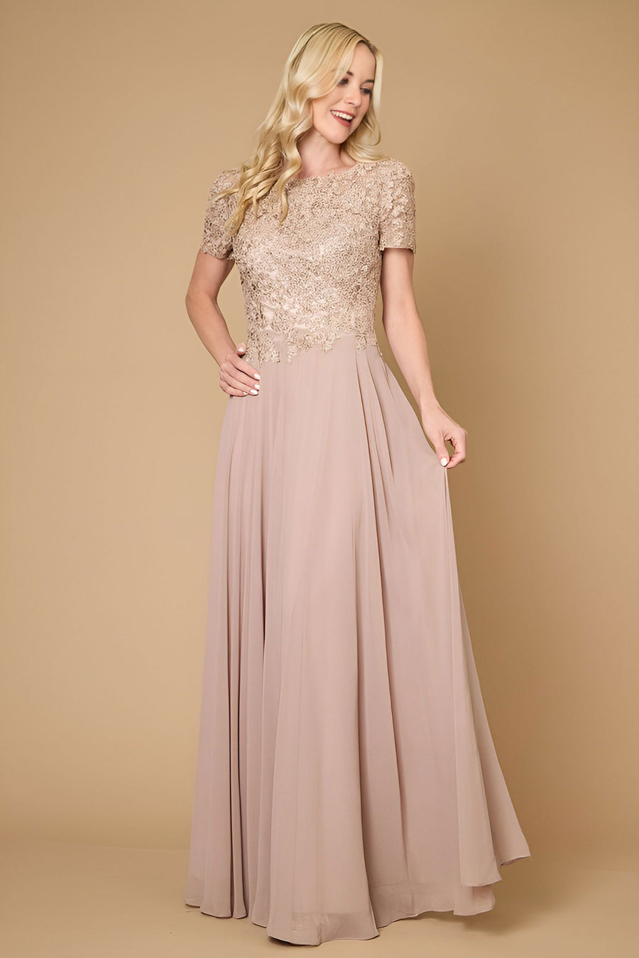 Short Sleeve Mother Of The Bride Evening Dress Wholesale