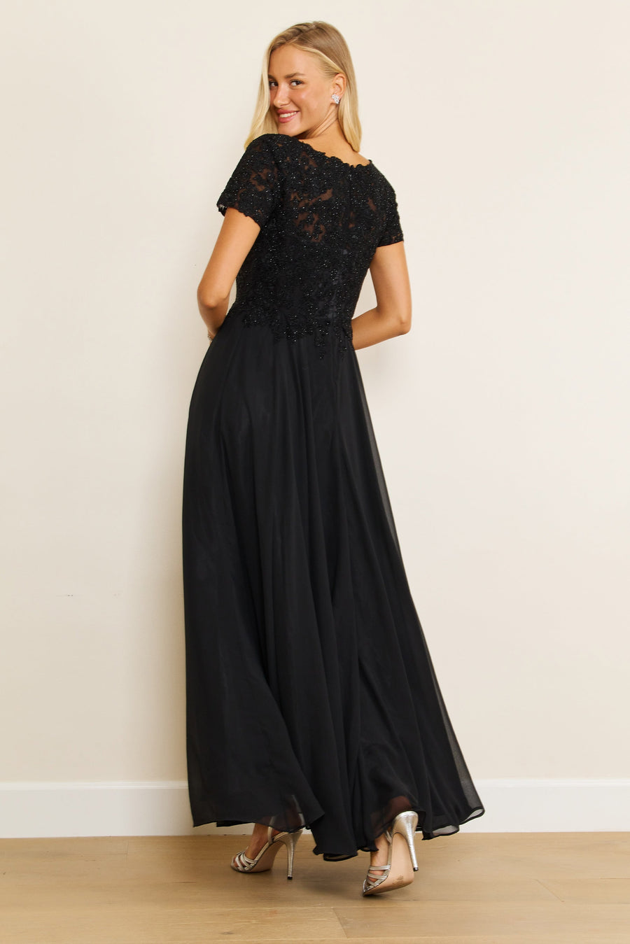 Short Sleeve Mother Of The Bride Evening Dress Wholesale