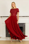 Short Sleeve Mother Of The Bride Evening Dress Wholesale