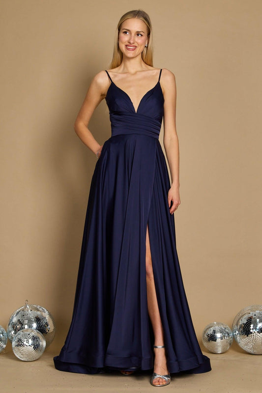 Long Spaghetti Strap Prom Formal Gown Wholesale