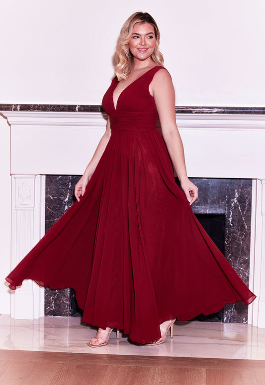 Long Formal Chiffon Evening Dress Wholesale