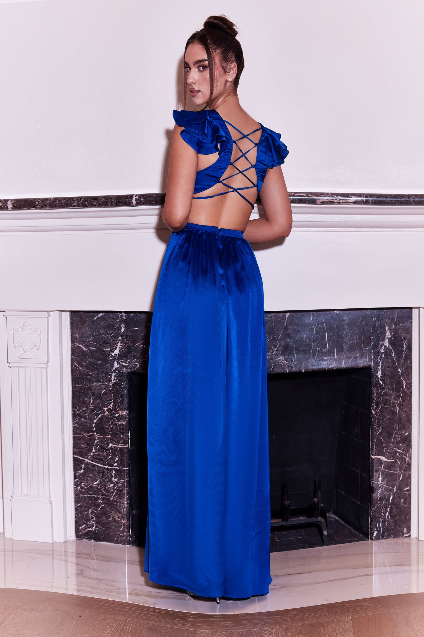 Long Sexy Prom Dress Cut Out Low Back Wholesale