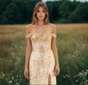 Fitted Off Shoulder Sequin Prom Formal Dress Wholesale
